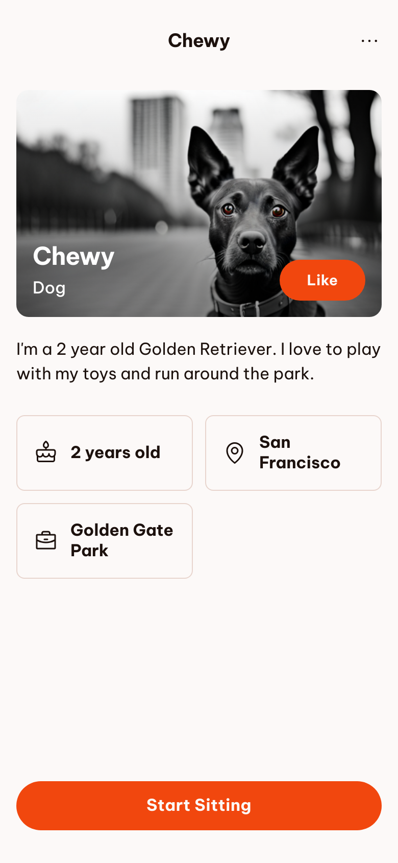 Tinder for pet sitters